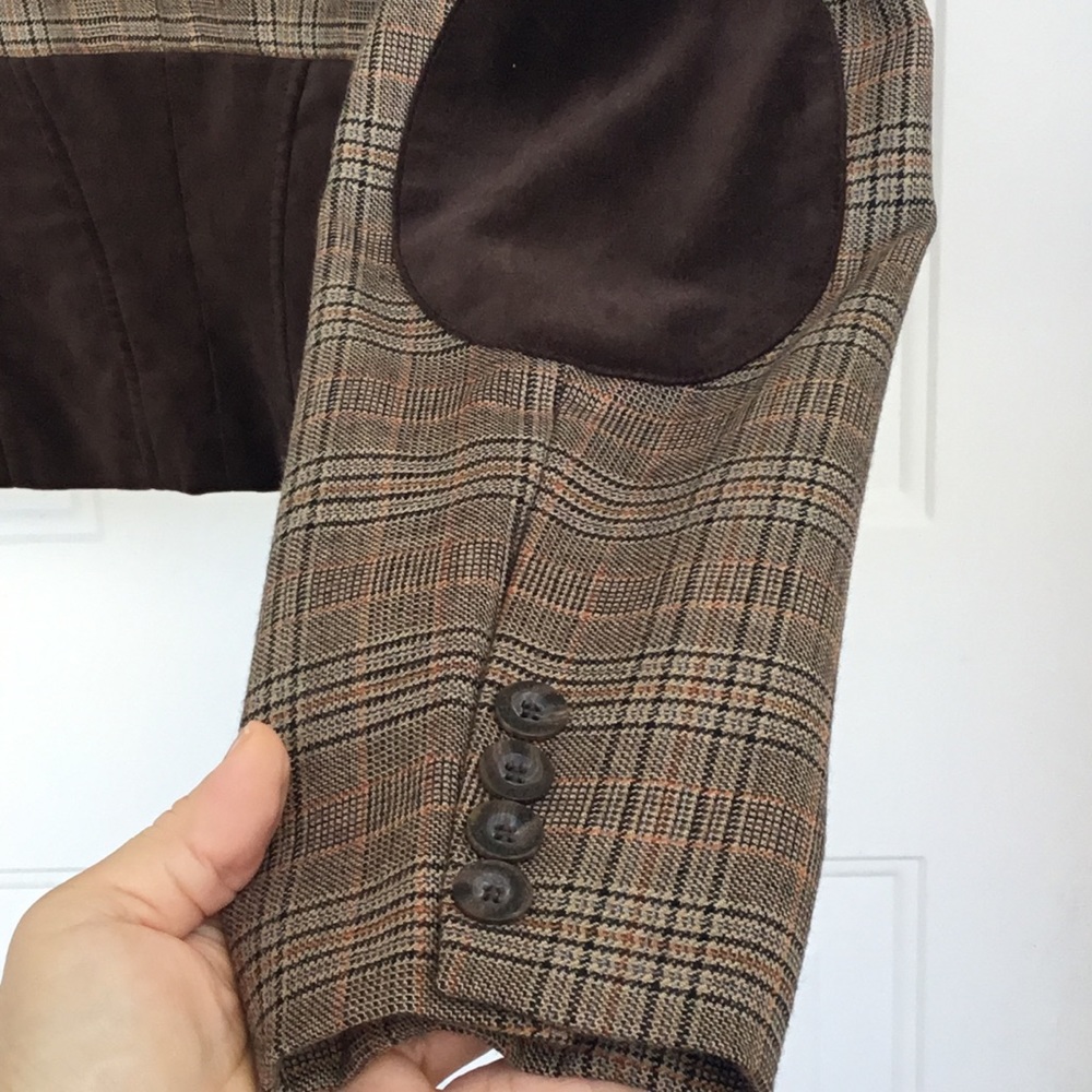 😍 Bcbgmaxazria Winter Plaid Cropped Jacket 😍 - Picture 4 of 9